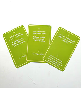 Golf Trivia - Boxed Set of 100 Questions