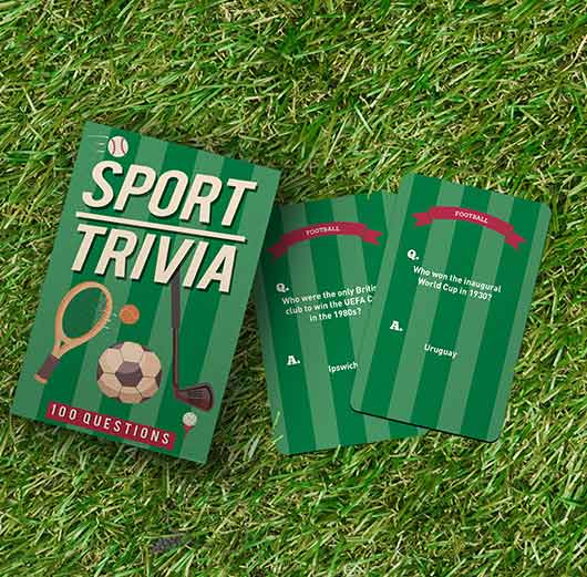 Turf Trivia Sports Trivia - 100 Cards β The Garden Party