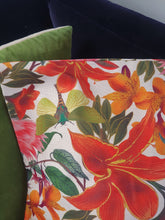 Load image into Gallery viewer, Flox Lily &amp; Puriri Hemp Cushion Cover
