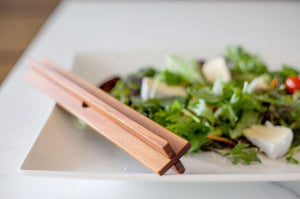 Interlocking Wooden Salad Servers