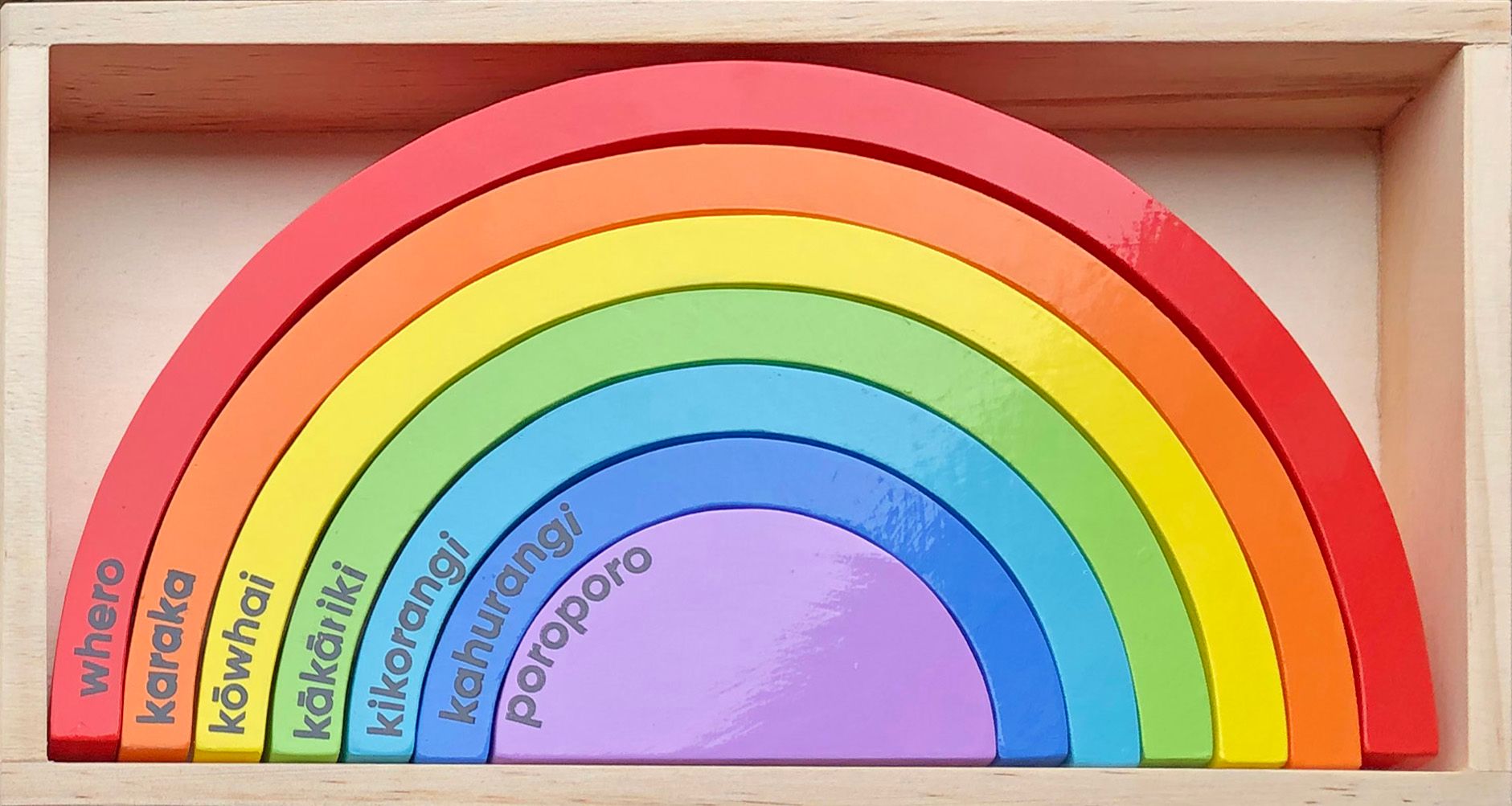 Rainbow Te Reo Blocks – The Garden Party