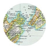 Vintage New Zealand Map Placemats