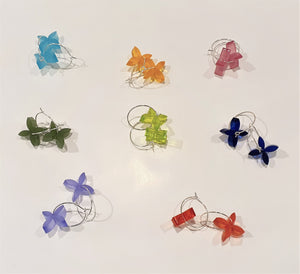 Coloured Frangipani Earrings