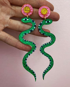 Sparkly Snake Earrings by Studio Soph