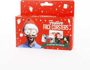 Festive Face Coasters